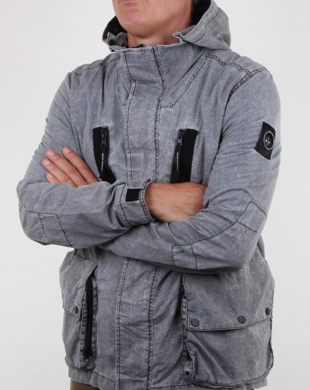 Marshall Artist Fragment Process Jacke verwaschenes Grau