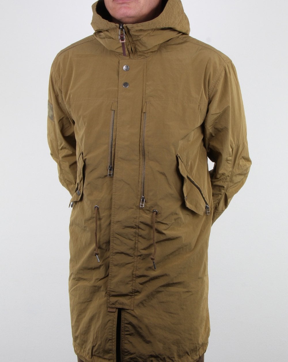 Pretty Green Cambrai Schnorchelparka Khaki
