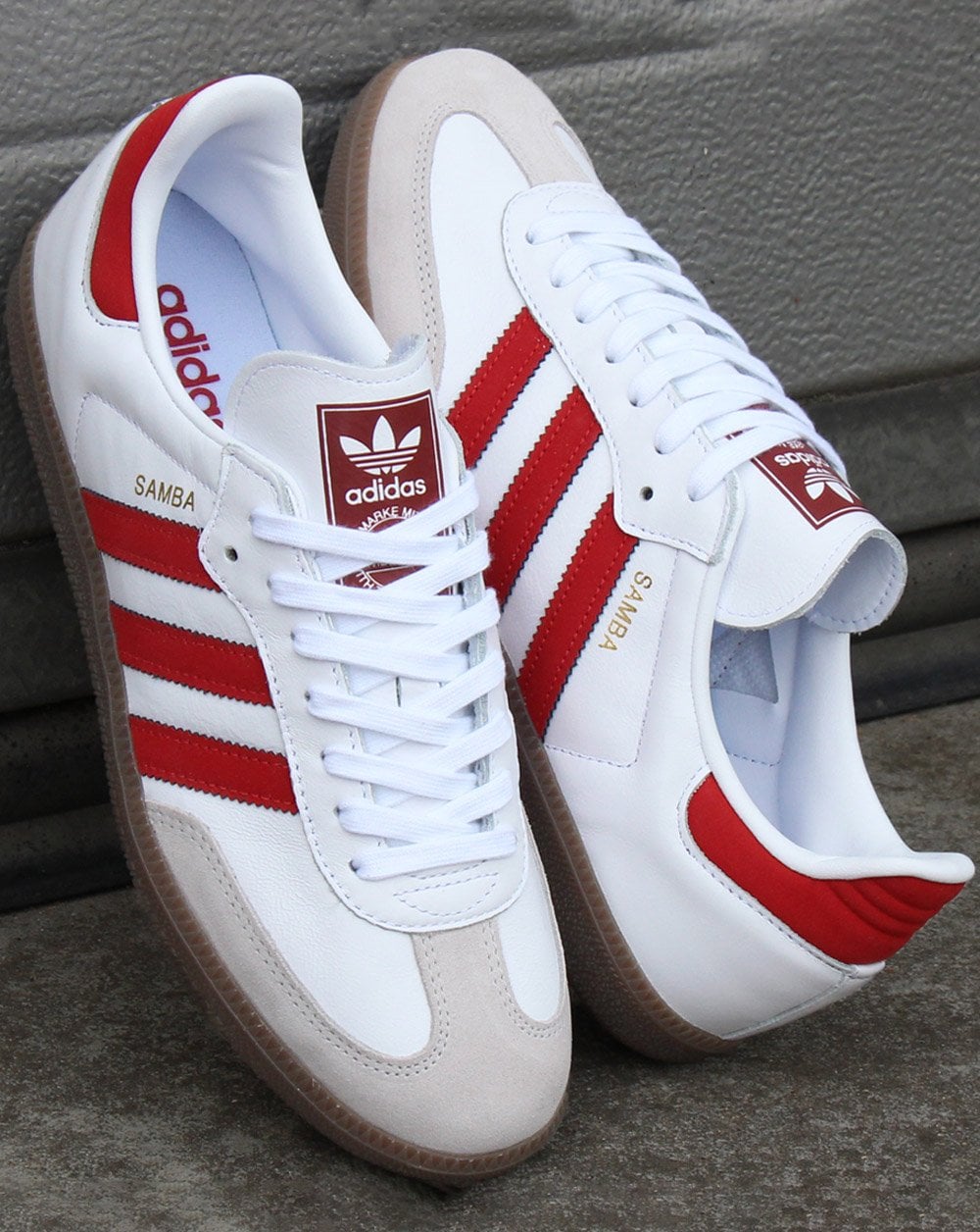 Adidas Samba OG Trainer Weiß/Rot