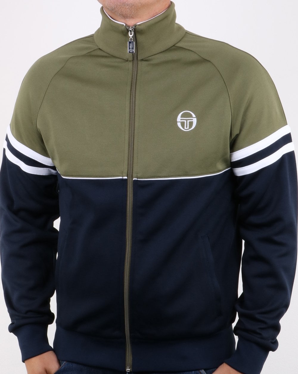 Sergio Tacchini Orion Trainingsjacke Marineblau/Oliv