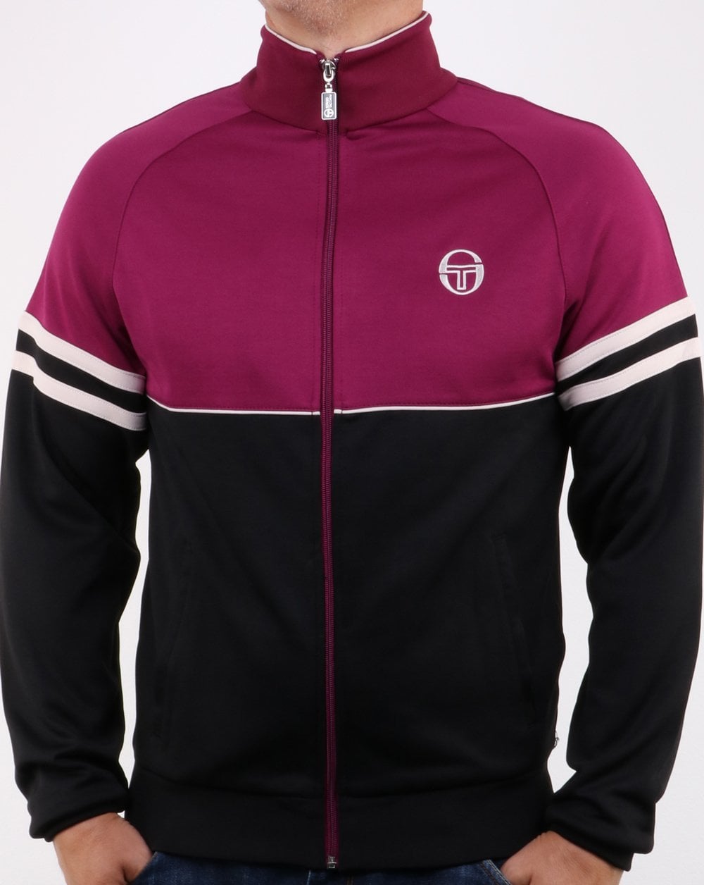 Sergio Tacchini Orion Track Top Black/Purple