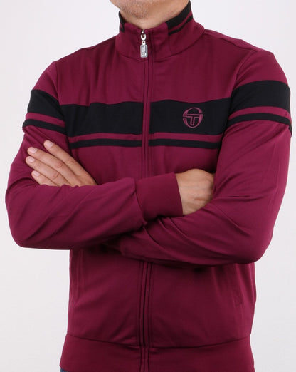 Sergio Tacchini Masters Track Top Dunkelviolett/Schwarz