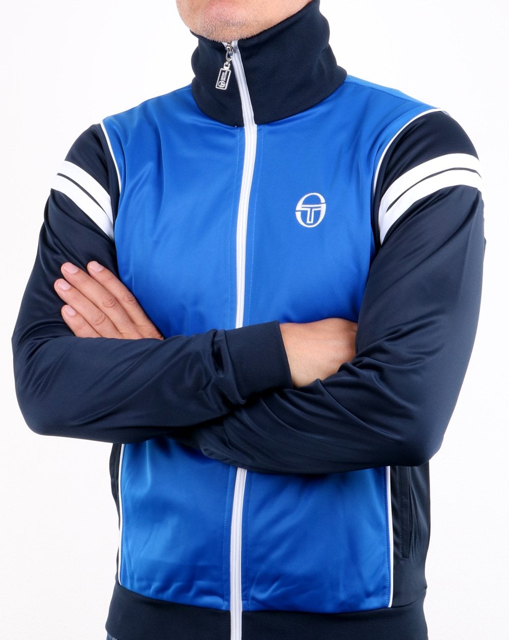 Sergio Tacchini Winner Trainingsoberteil Royalblau/Marineblau