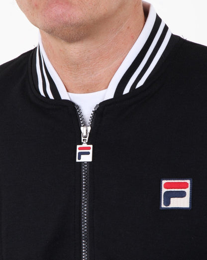 Fila Vintage Settanta Trainingsjacke Schwarz/Weiß