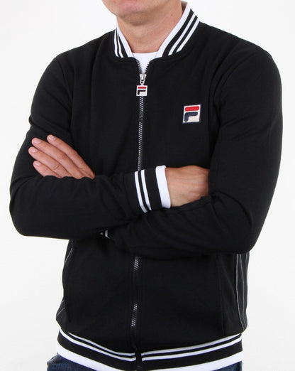 Fila Vintage Settanta Trainingsjacke Schwarz/Weiß