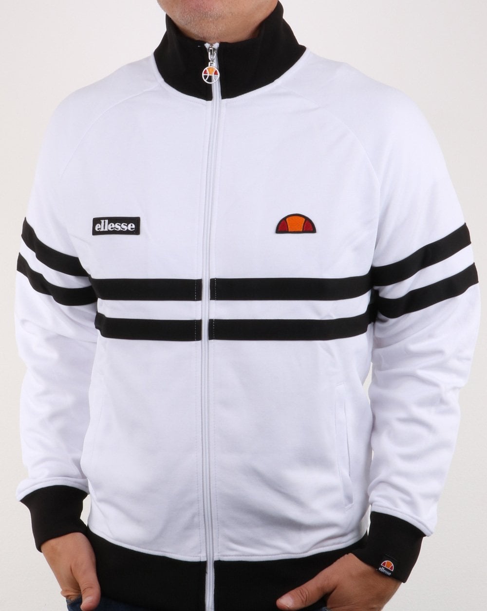 Ellesse Rimini Trainingsjacke Weiß/Schwarz