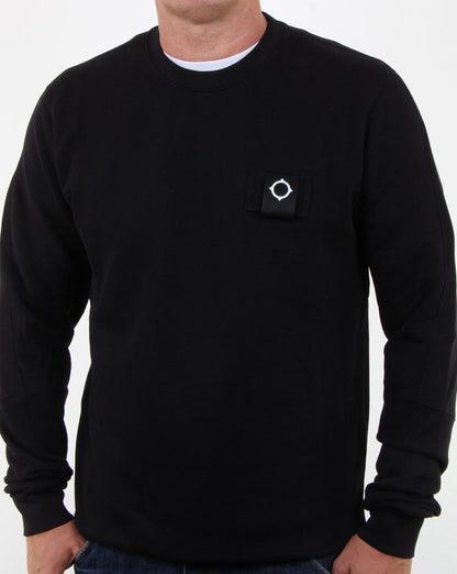 Ma.strum Training Crew Sweatshirt Tiefschwarz