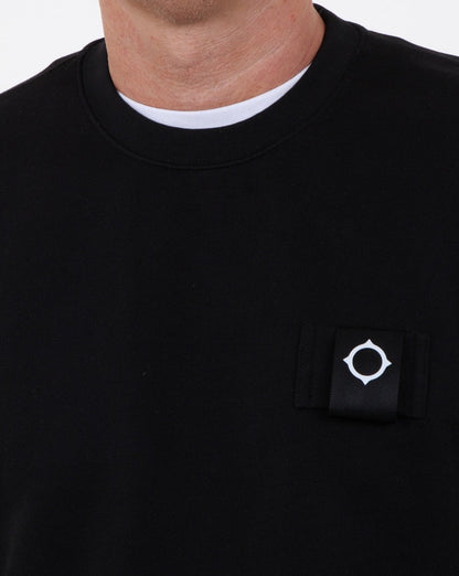 Ma.strum Training Crew Sweatshirt Tiefschwarz