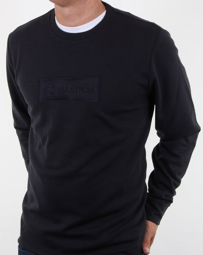 Ma.strum Box Logo Sweatshirt Dunkelmarine