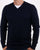 Aquascutum Helm Merino V Neck Navy