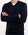 Aquascutum Helm Merino V Neck Navy