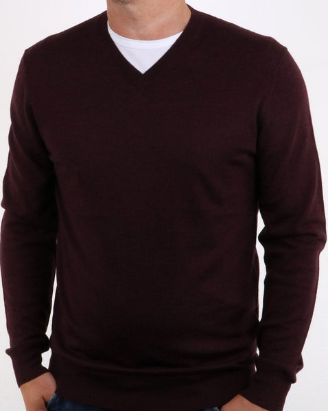 Aquascutum Helm Merino V Neck Port