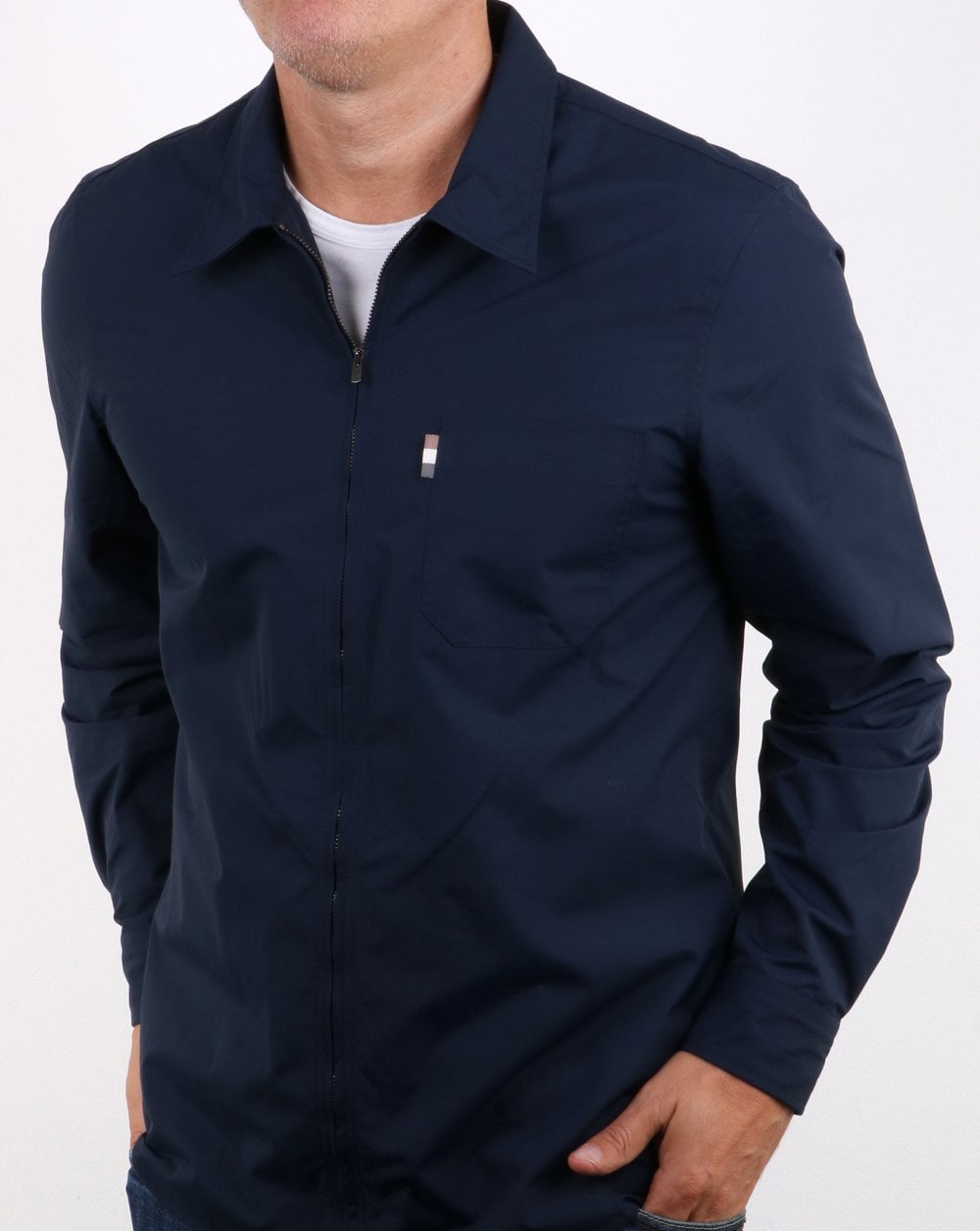 Aquascutum Brodie Zip Jacke Marineblau