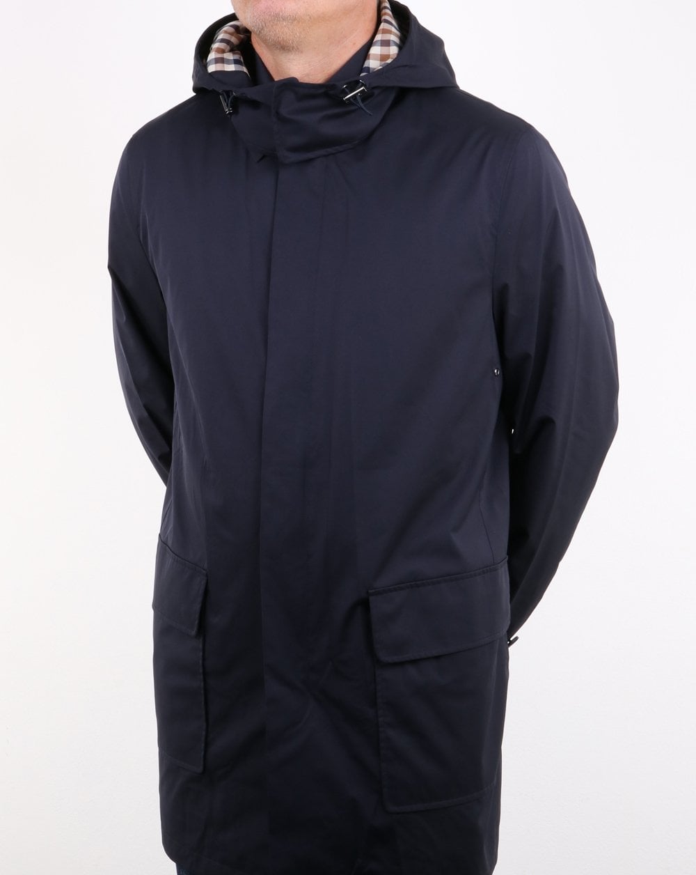 Aquascutum Dexter Kapuzenparka Marineblau