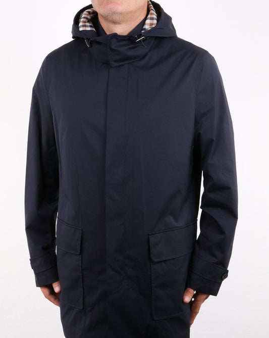 Aquascutum Aquascutum Dexter Kapuzenparka Marineblau