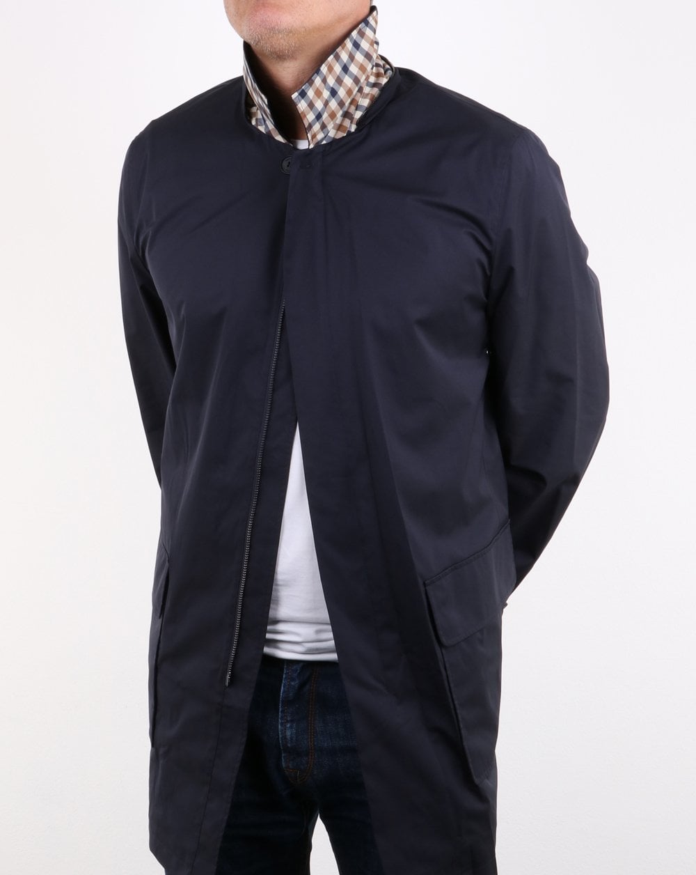 Aquascutum Dexter Kapuzenparka Marineblau
