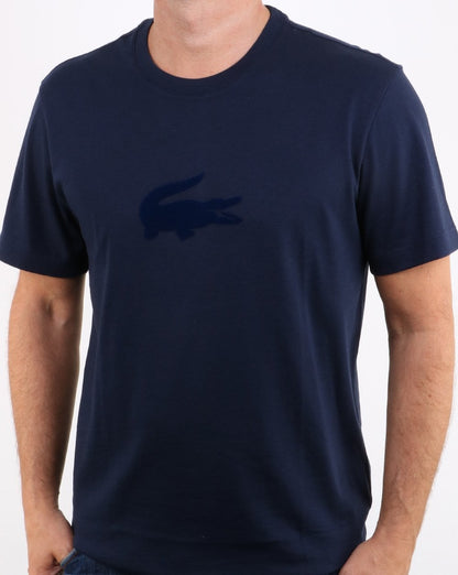 Lacoste Logo T-Shirt Marineblau