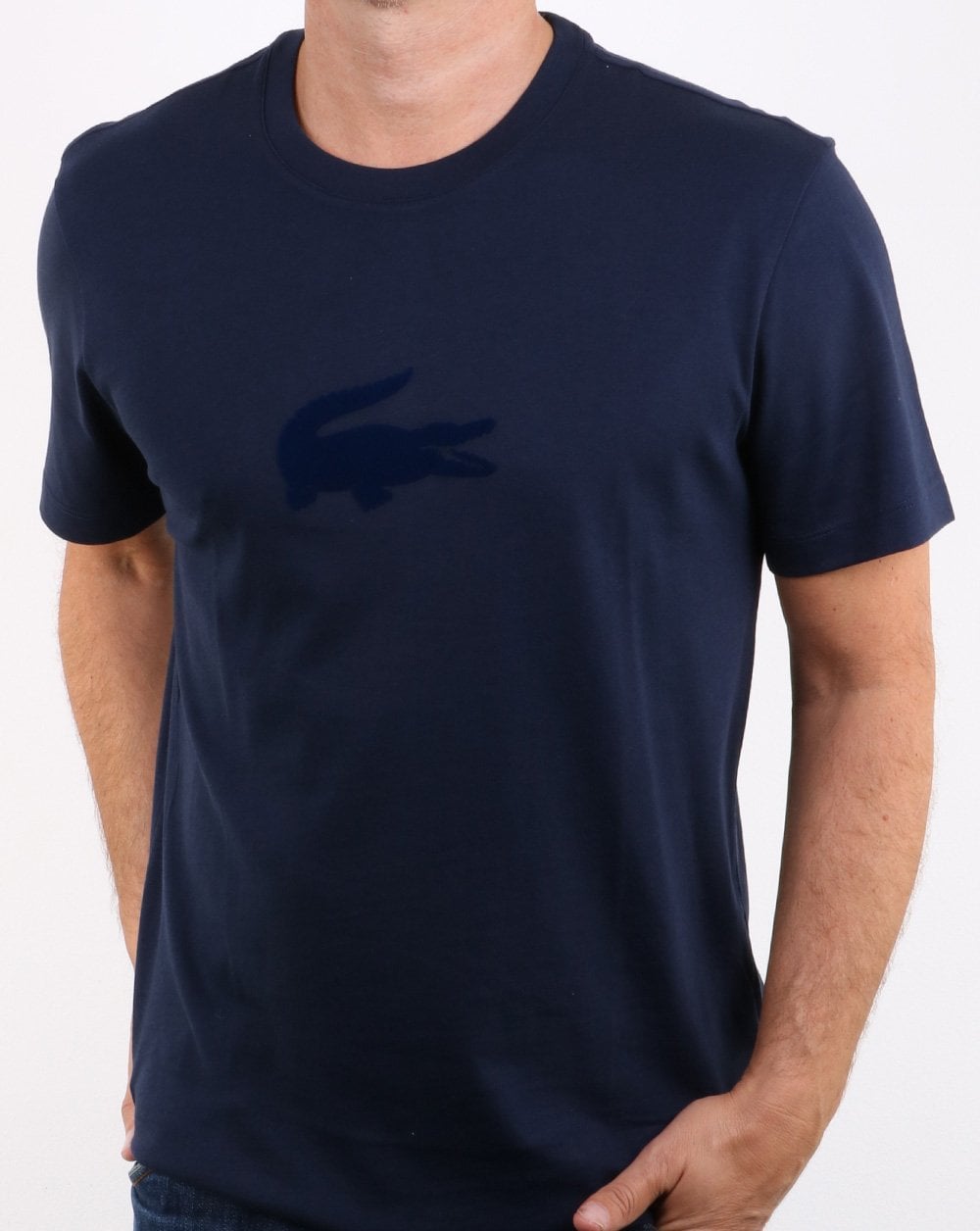 Lacoste Logo T-Shirt Marineblau