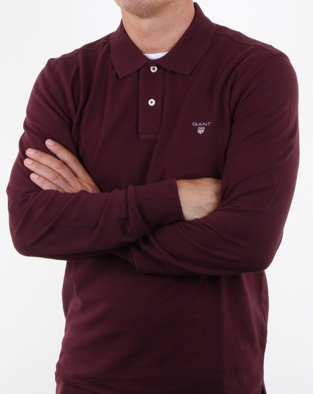 Gant Pique Ls Rugger Polo Lila Abb