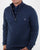Gant Contrast Half Zip Knit Blue