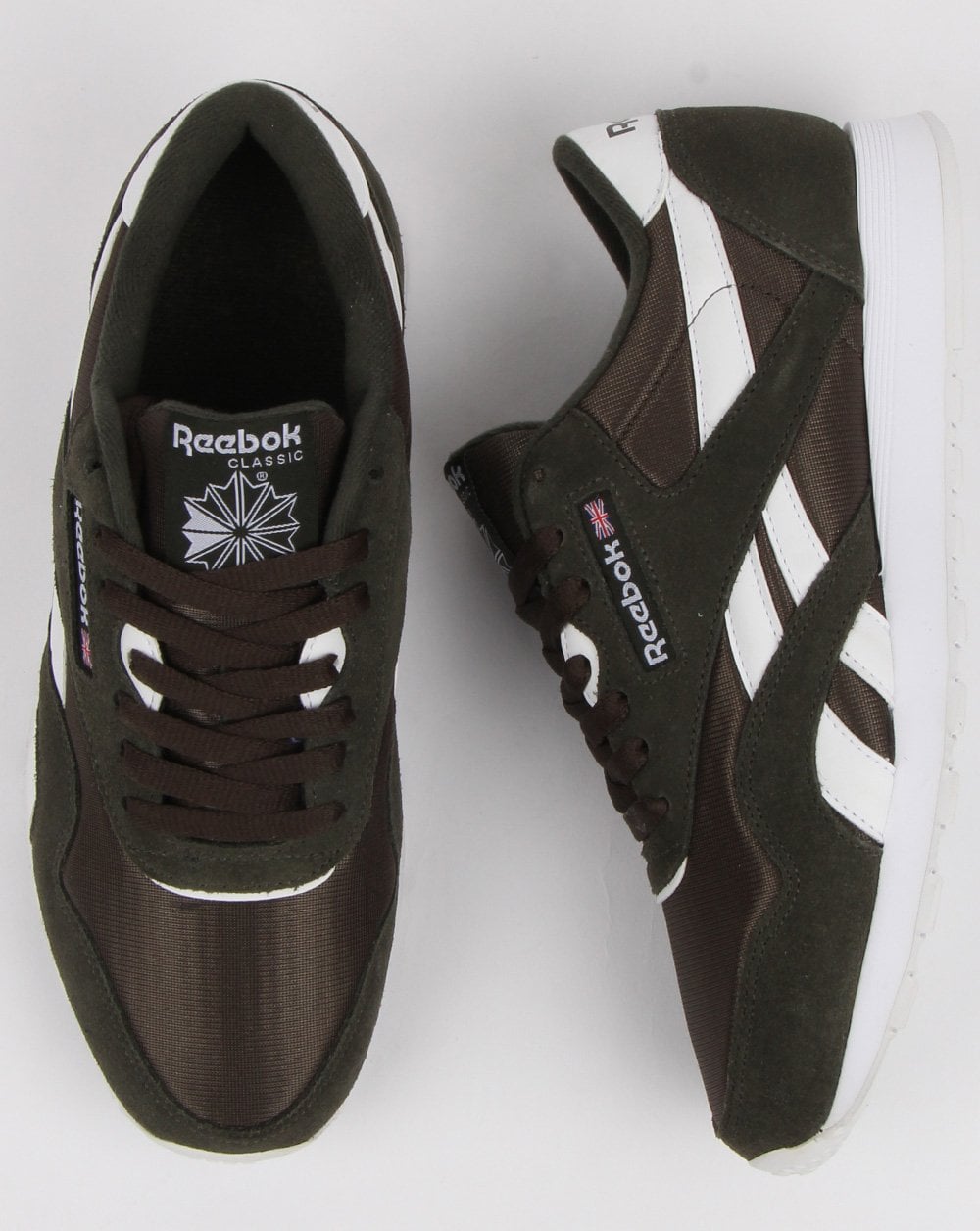 Reebok Cl Nylon Sneakers Dunkelgrün/Weiß