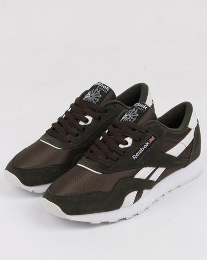 Reebok Cl Nylon Sneakers Dunkelgrün/Weiß
