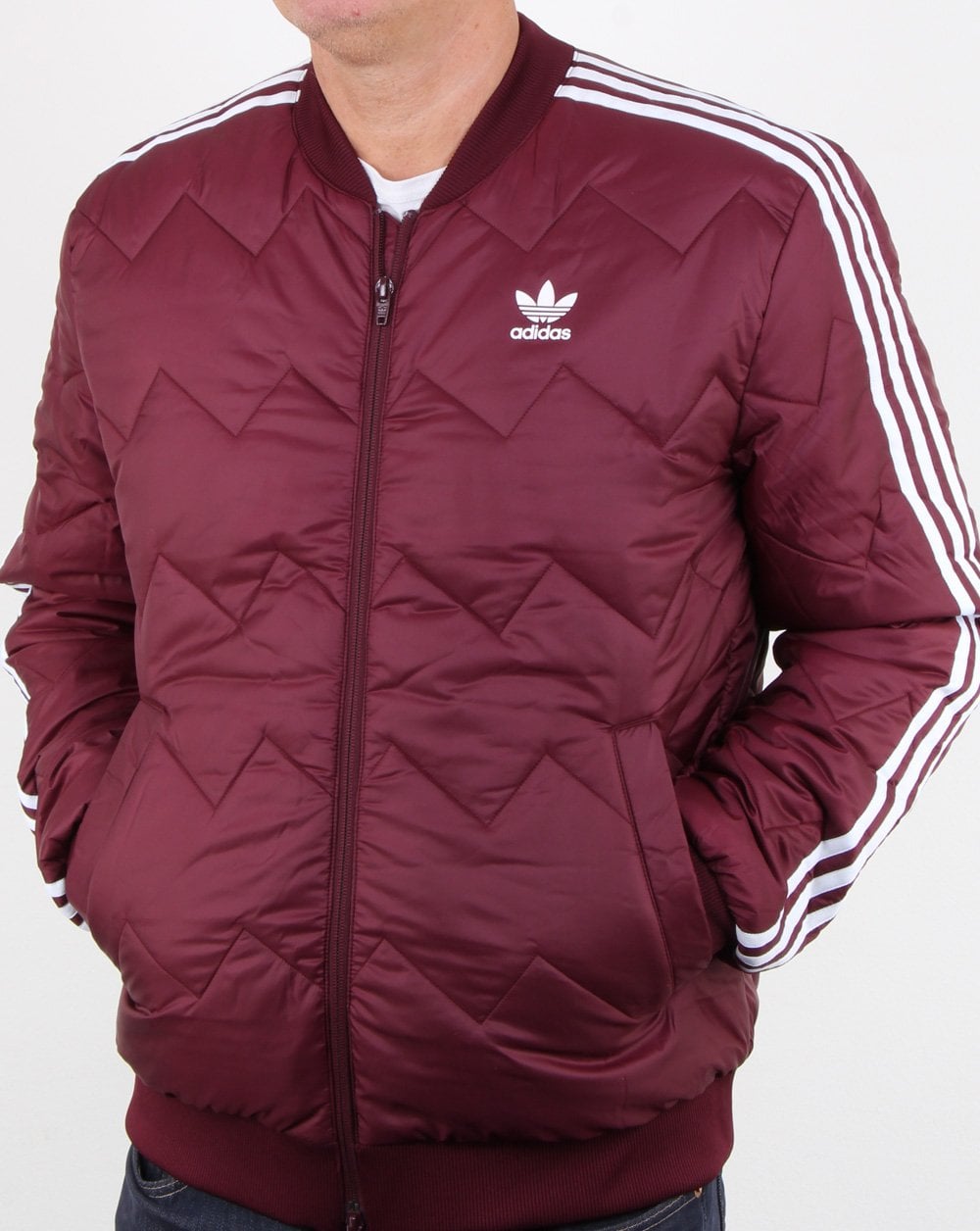 Adidas Originals – SST – Steppjacke, Kastanienbraun