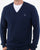 Gant Super Fine Lambswool V-neck Dark Cobalt Blue