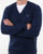 Gant Super Fine Lambswool V-neck Dark Cobalt Blue