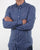 Gant Indigo Twill Check Button Down Shirt Indigo