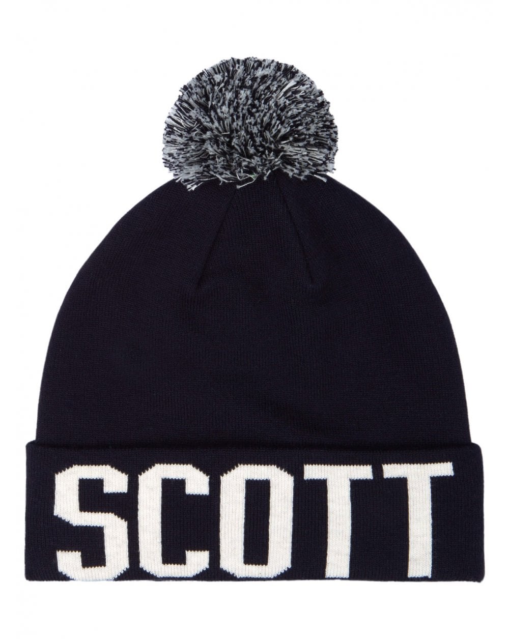 Lyle And Scott – Bommelmütze mit Blocklogo, Marineblau