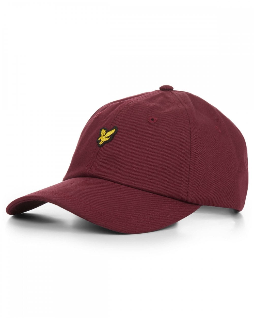 Lyle And Scott – Baseballkappe aus Baumwolltwill in Weinrot