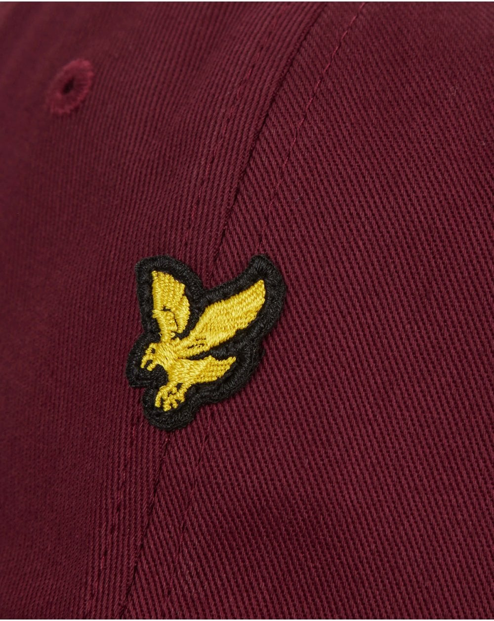 Lyle And Scott – Baseballkappe aus Baumwolltwill in Weinrot