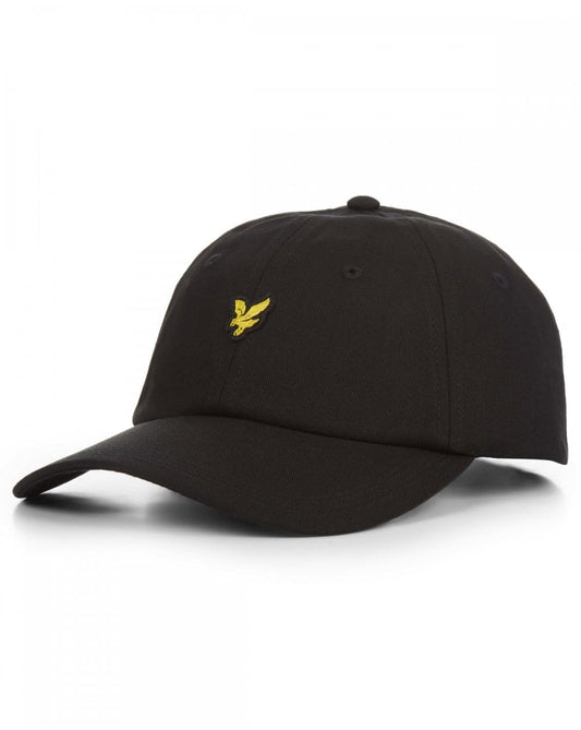 Lyle And Scott Baseballkappe aus Baumwolltwill, echtes Schwarz