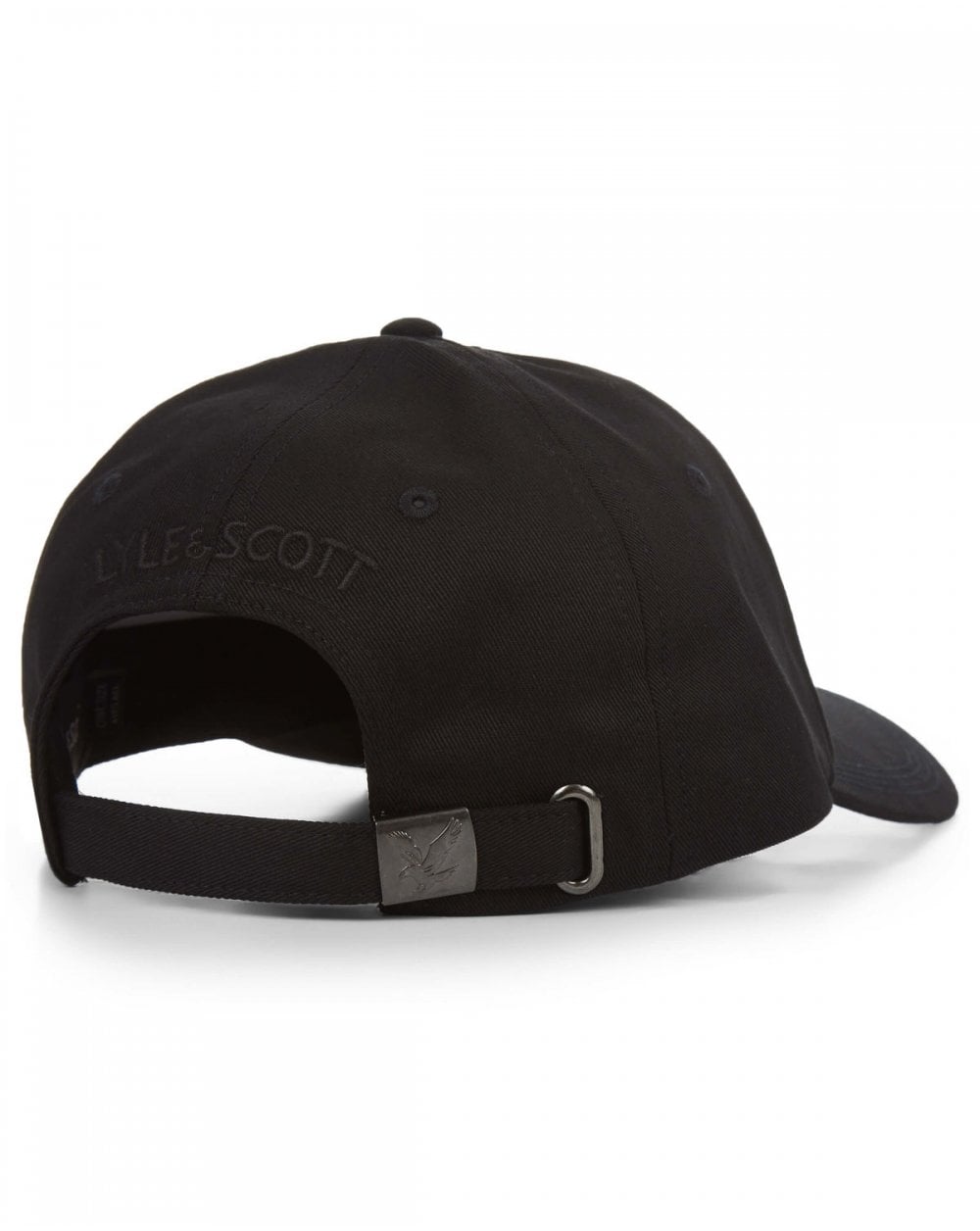 Lyle And Scott Baseballkappe aus Baumwolltwill, echtes Schwarz