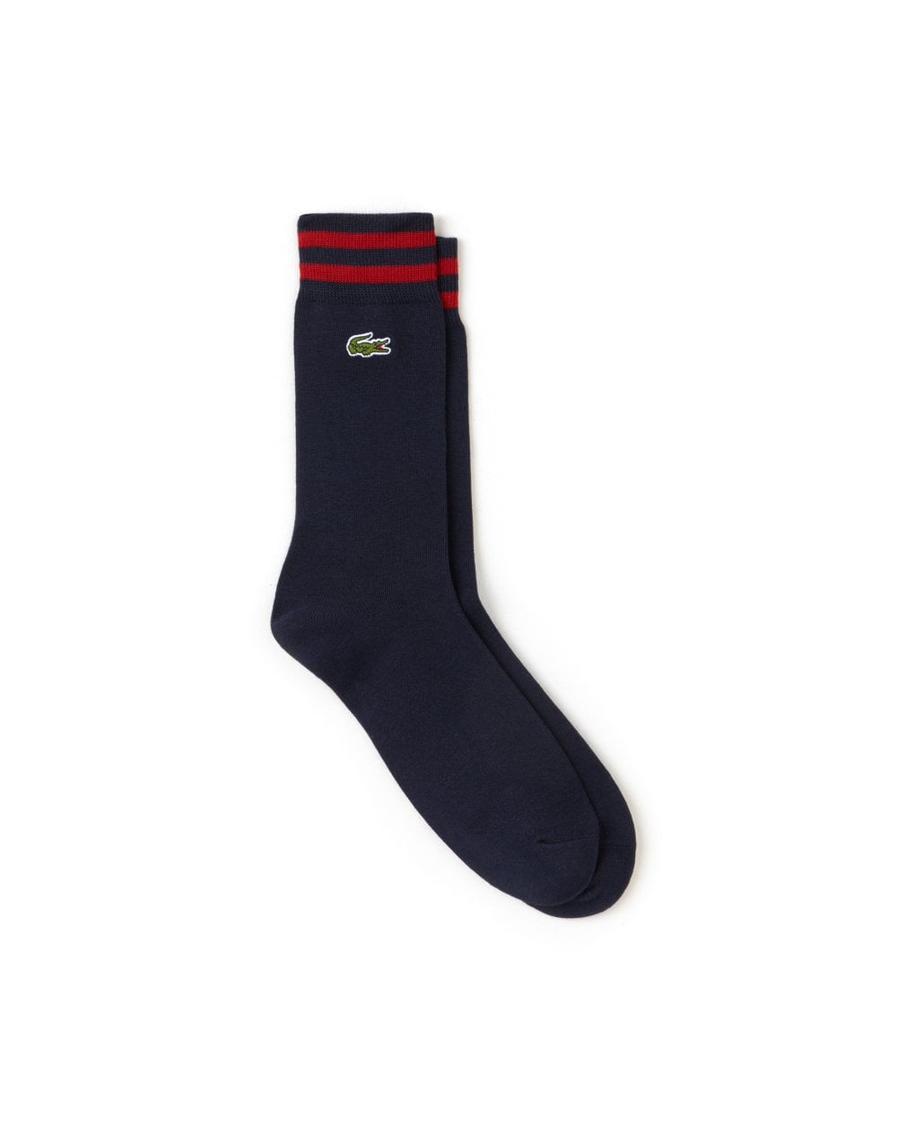 Lacoste Streifensocken Marineblau/Rot
