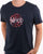 Pretty Green Winston Red Applique Logo T-shirt Navy