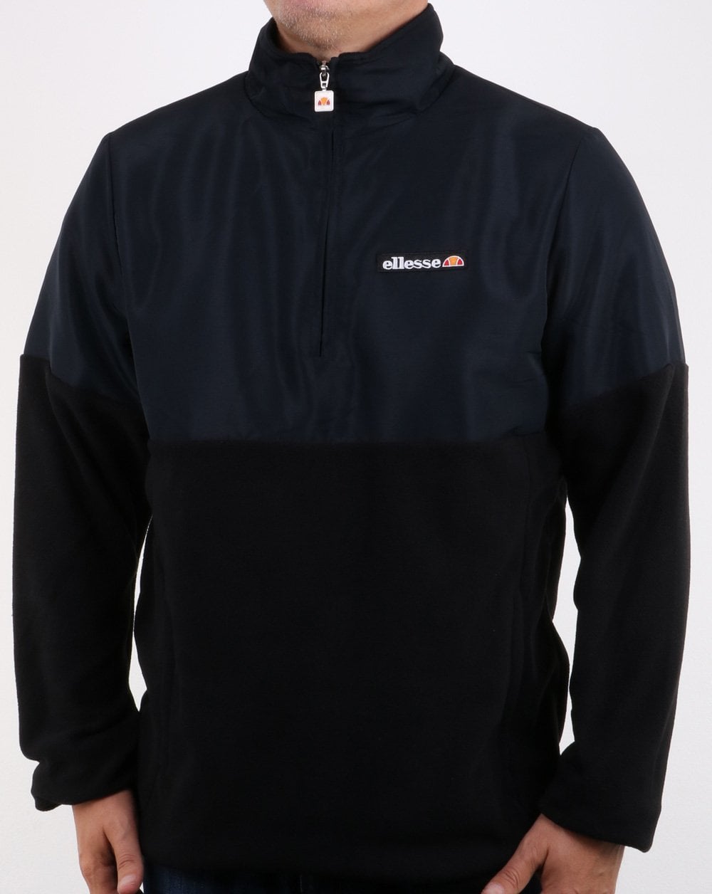 Ellesse Orte Quarter Zip Doppelgewebe Schwarz