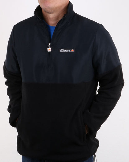 Ellesse Orte Quarter Zip Doppelgewebe Schwarz