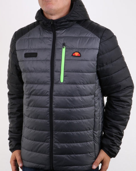 Ellesse Lombardy Two Tone Jacket Black/grey