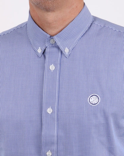 Pretty Green Hendry Gingham Hemd Blau