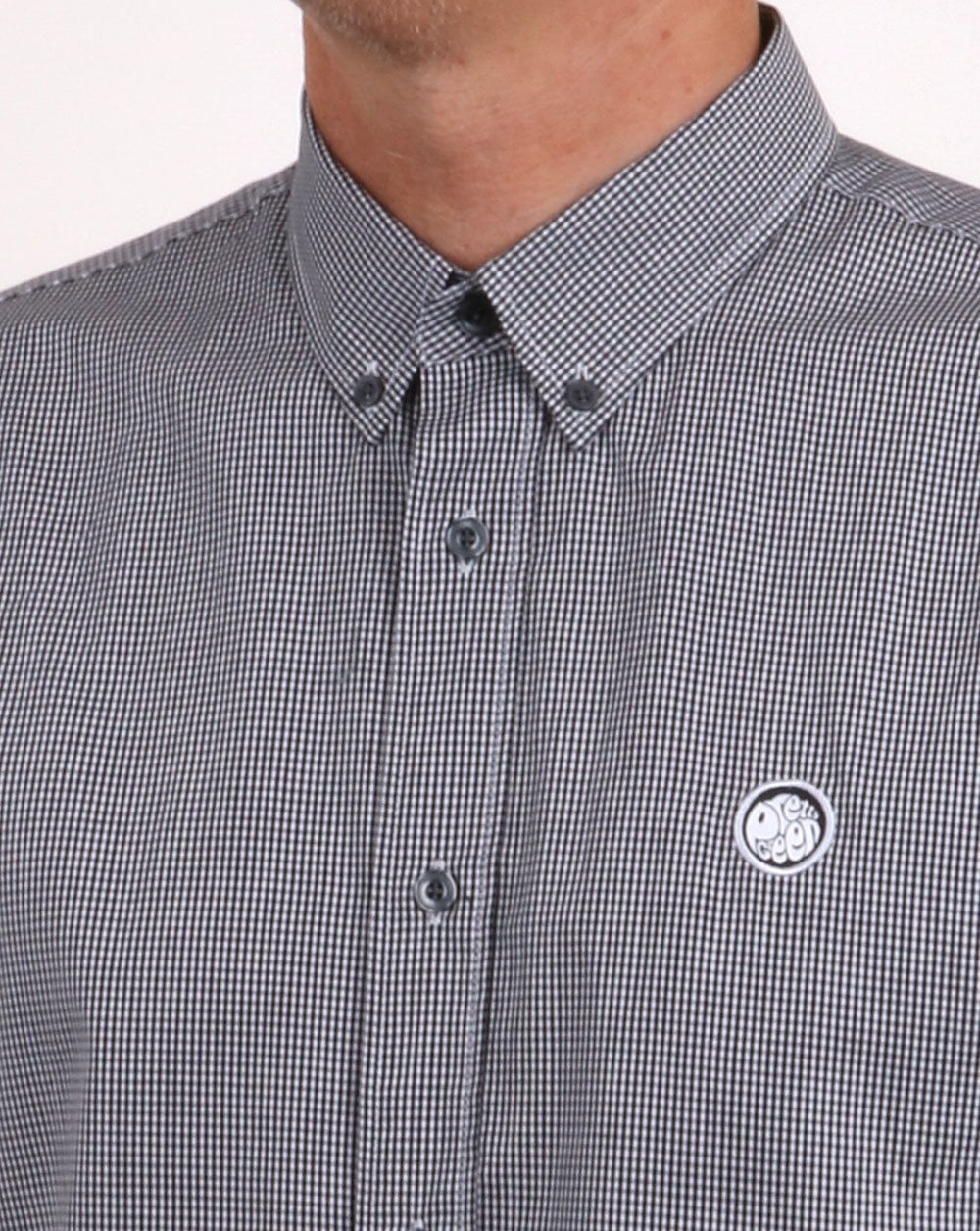 Pretty Green – Hendry – Schwarzes Gingham-Hemd