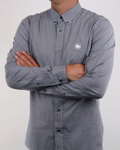Pretty Green – Hendry – Schwarzes Gingham-Hemd