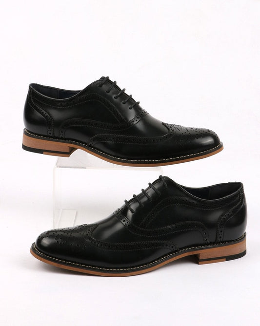 80er Casual Classics Oxford Brogues Schwarz