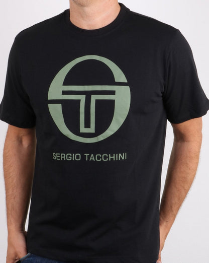 Sergio Tacchini Iberis T-Shirt Schwarz/Oliv