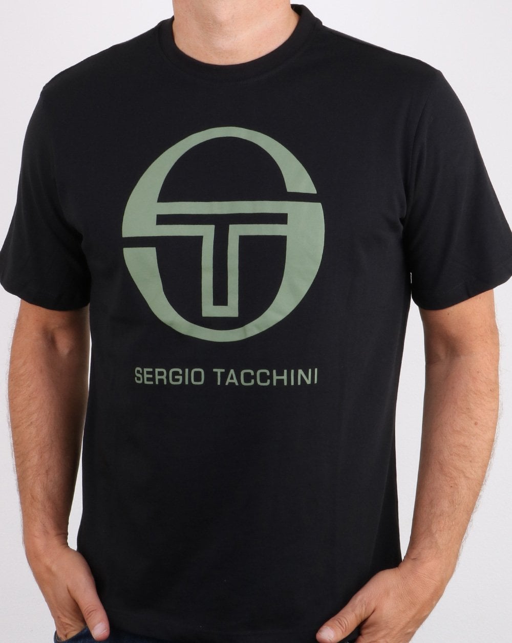 Sergio Tacchini Iberis T-Shirt Schwarz/Oliv