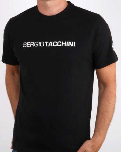 Sergio Tacchini Liner Logo T-Shirt Schwarz/Weiß