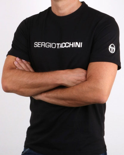 Sergio Tacchini Liner Logo T-Shirt Schwarz/Weiß