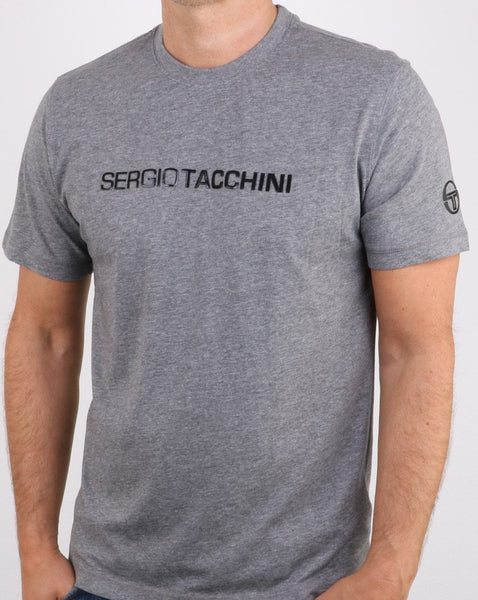 Sergio Tacchini Linear T Shirt Grey/black