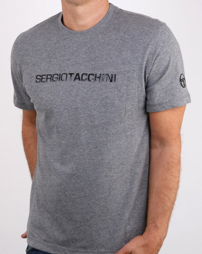Sergio Tacchini Linear T-Shirt Grau/Schwarz